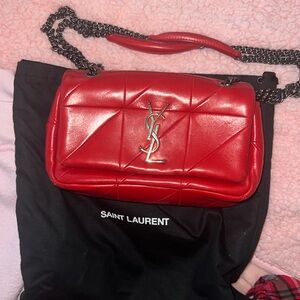 Saint Laurent Lambskin Monogram Jamie Small Shoulder Bag